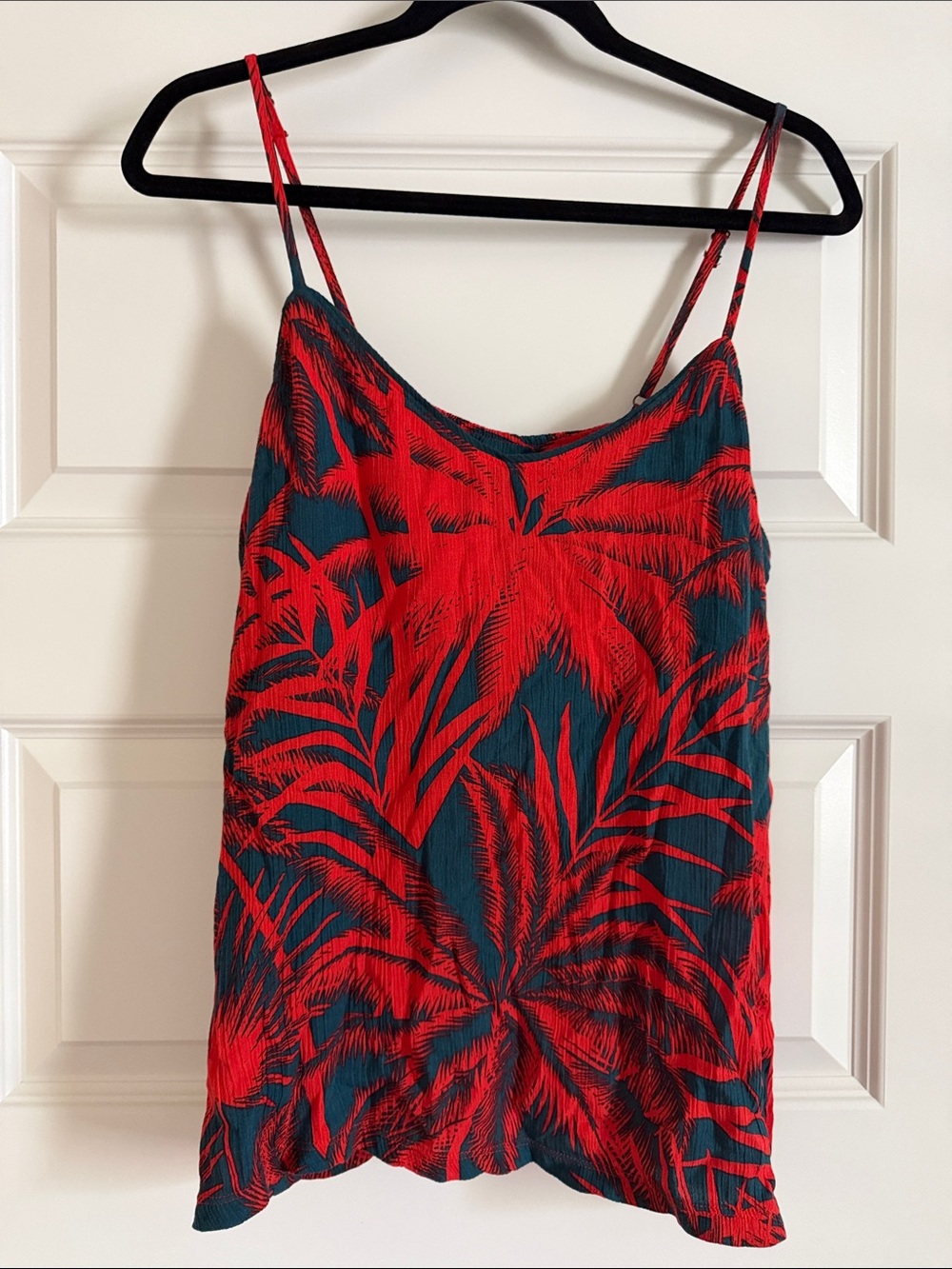 PJ Salvage Red Tropical Print Tank Top